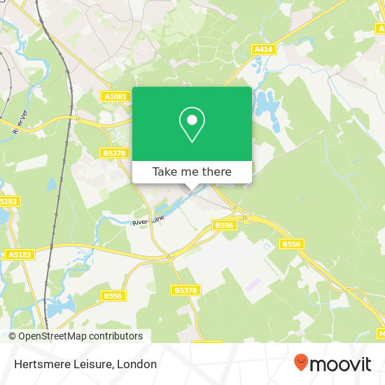 Hertsmere Leisure, London Colney St Albans map