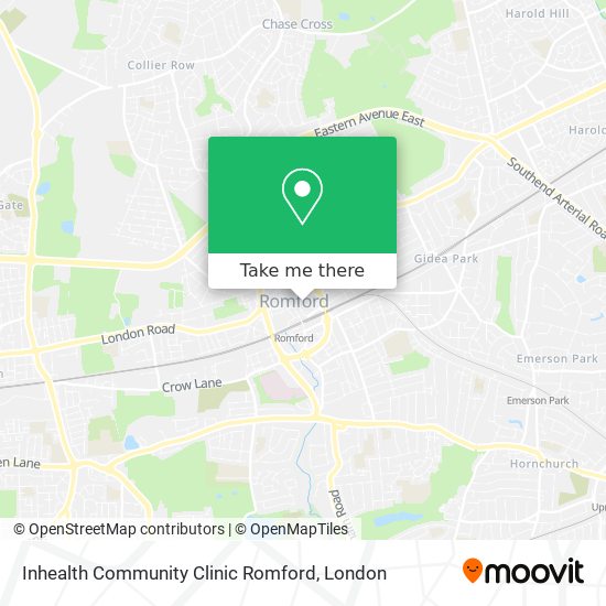 Inhealth Community Clinic Romford map