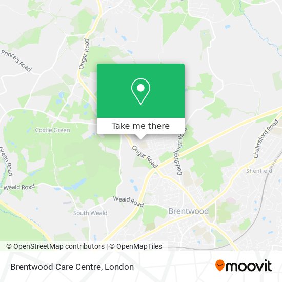 Brentwood Care Centre map