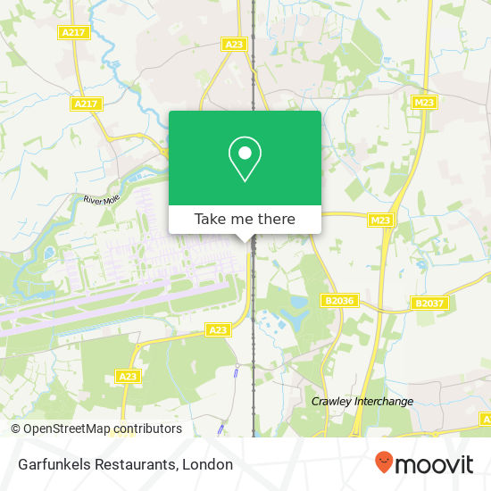 Garfunkels Restaurants, Perimeter Road East Gatwick Gatwick RH6 0 map