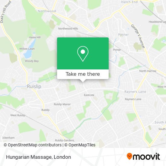 Hungarian Massage map