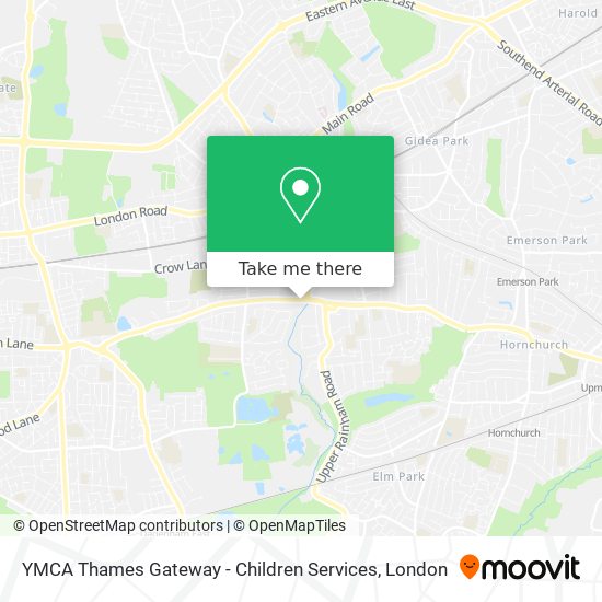 YMCA Thames Gateway - Children Services map