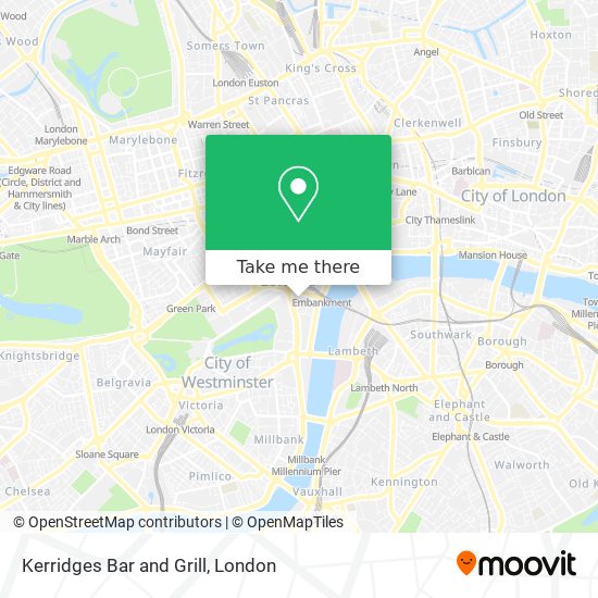 Kerridges Bar and Grill map