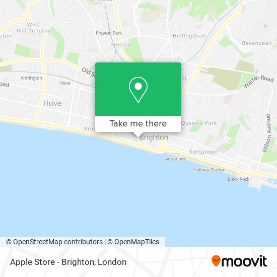 Apple Store - Brighton map