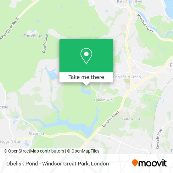 Obelisk Pond - Windsor Great Park map