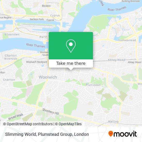 Slimming World, Plumstead Group map