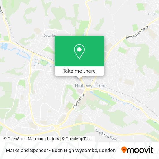 Marks and Spencer - Eden High Wycombe map