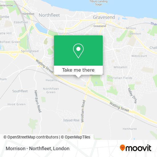 Morrison - Northfleet map