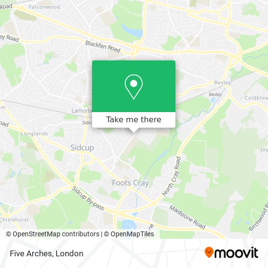 Five Arches map