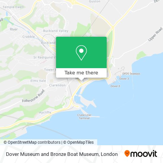 Dover Museum and Bronze Boat Museum map
