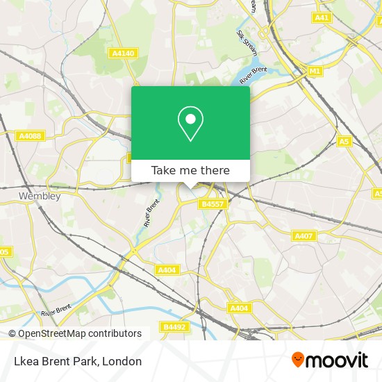 Lkea Brent Park map