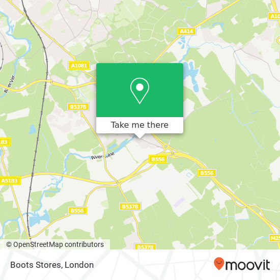 Boots Stores, Willowside London Colney St Albans AL2 1 map