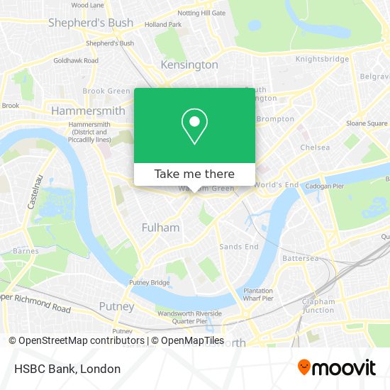 HSBC Bank map