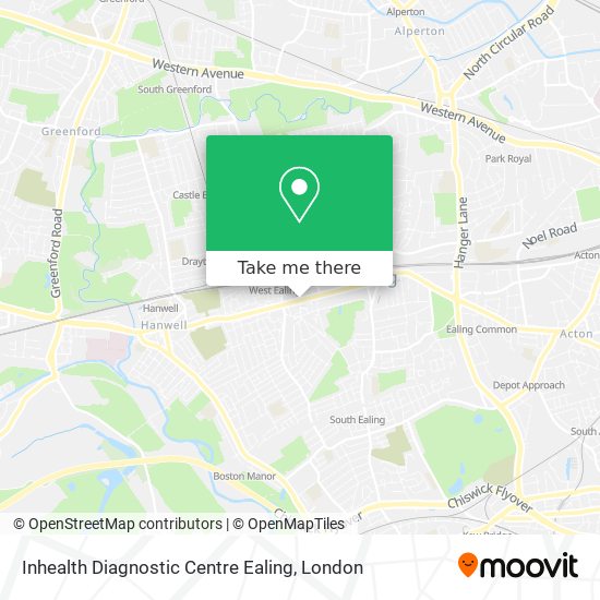 Inhealth Diagnostic Centre Ealing map