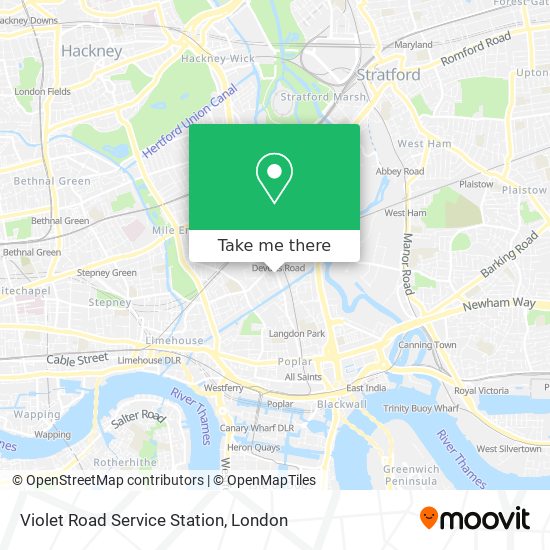 Violet Road Service Station map