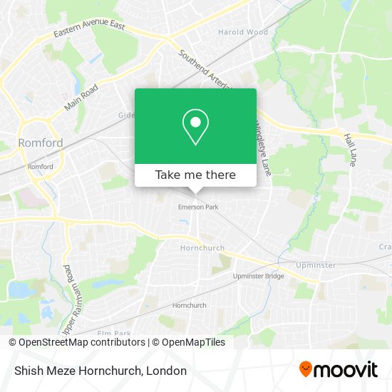 Shish Meze Hornchurch map