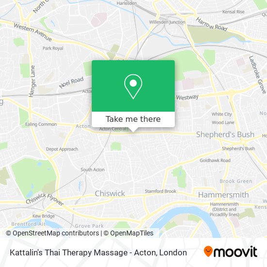 Kattalin's Thai Therapy Massage - Acton map