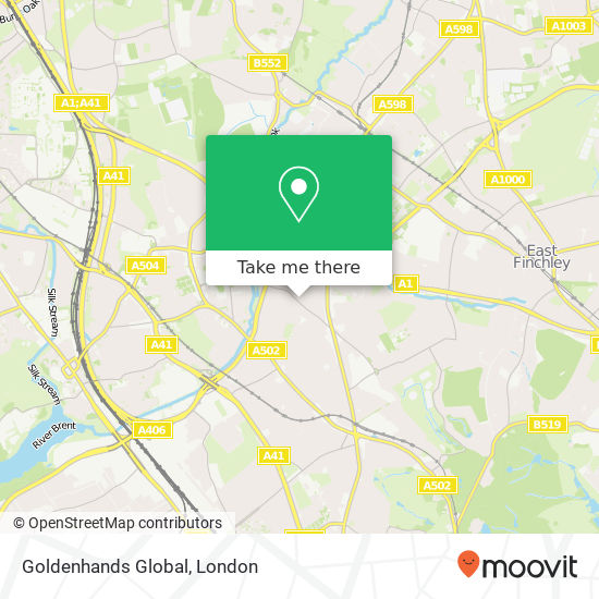 Goldenhands Global, 84 Bridge Lane Golders Green London NW11 0EL map