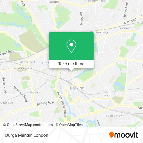 Durga Mandir map