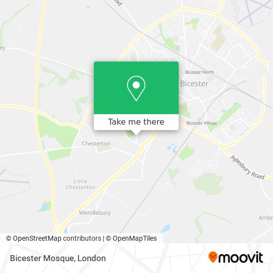 Bicester Mosque map