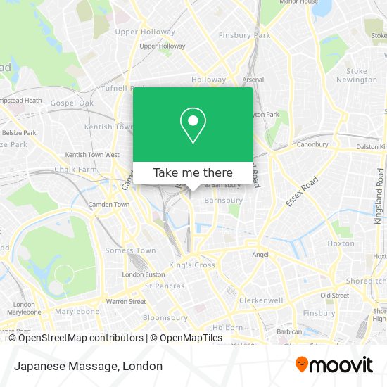 Japanese Massage map