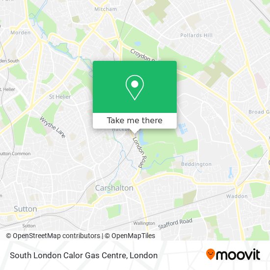 South London Calor Gas Centre map