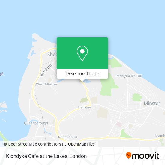 Klondyke Cafe at the Lakes map