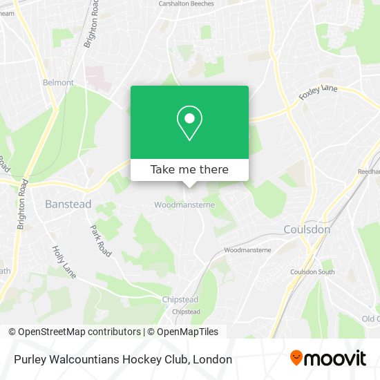 Purley Walcountians Hockey Club map