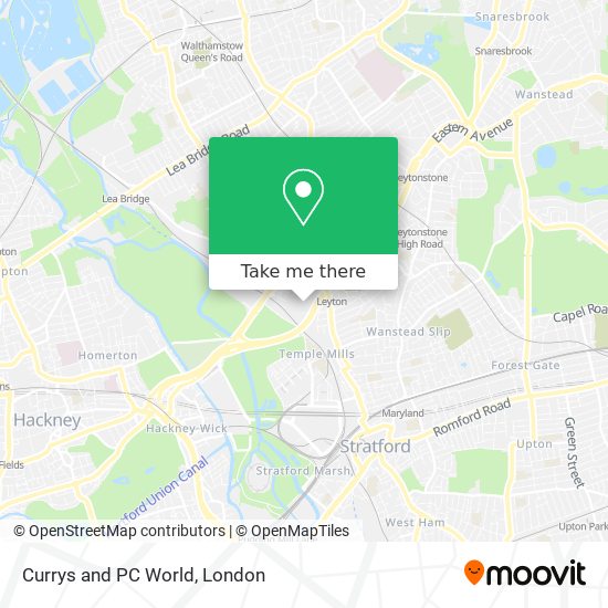 Currys and PC World map