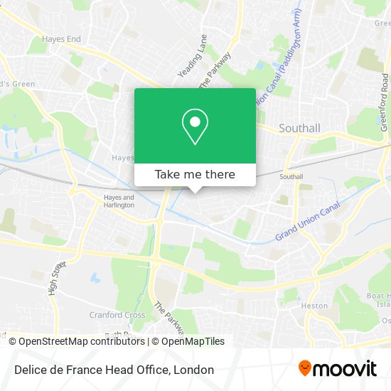 Delice de France Head Office map