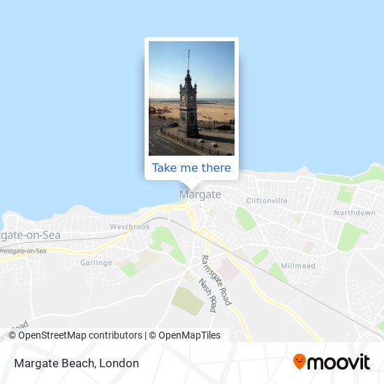 Margate Beach map