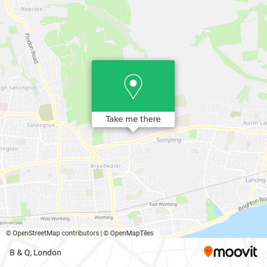 B & Q map