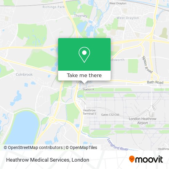 Heathrow Medical Services map