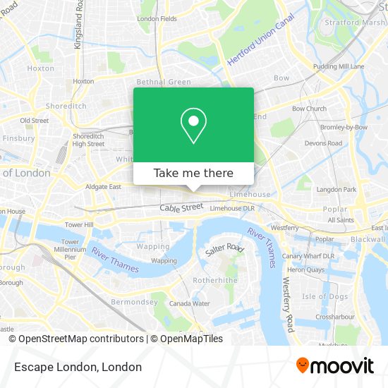 Escape London map