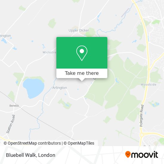 Bluebell Walk map