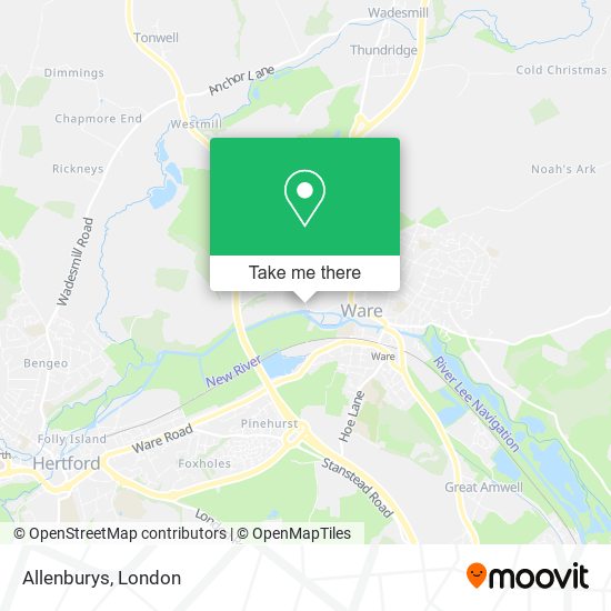 Allenburys map