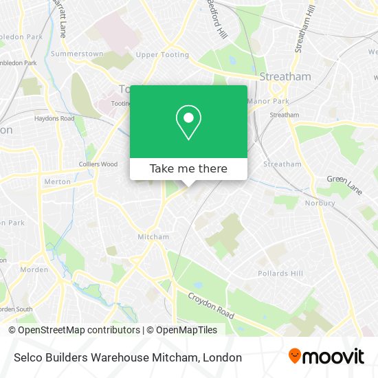 Selco Builders Warehouse Mitcham map