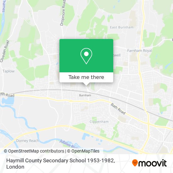 Haymill County Secondary School 1953-1982 map