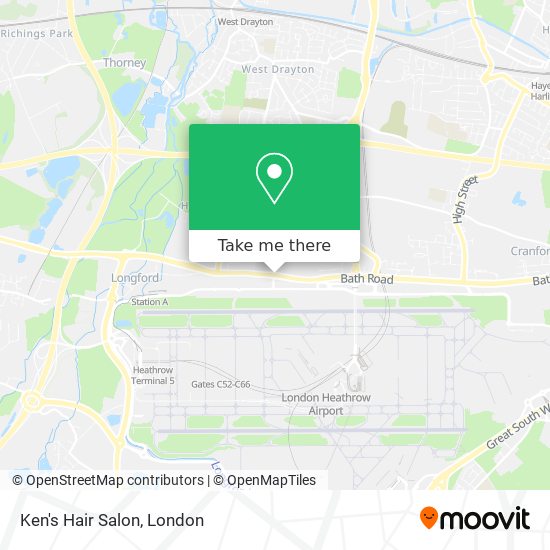 Ken's Hair Salon map