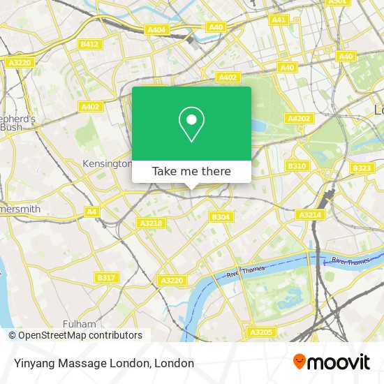 Yinyang Massage London map