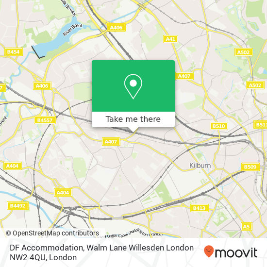 DF Accommodation, Walm Lane Willesden London NW2 4QU map