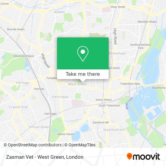 Zasman Vet - West Green map