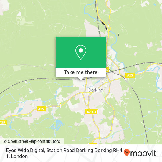 Eyes Wide Digital, Station Road Dorking Dorking RH4 1 map