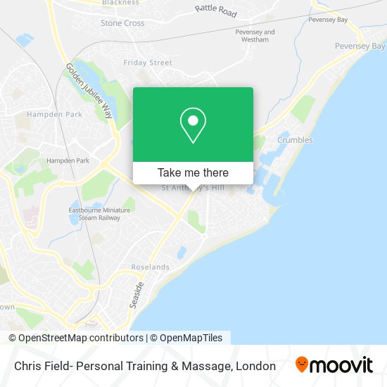 Chris Field- Personal Training & Massage map