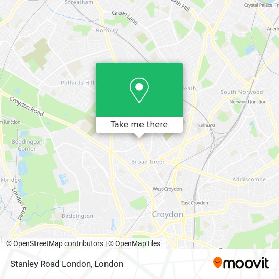 Stanley Road London map