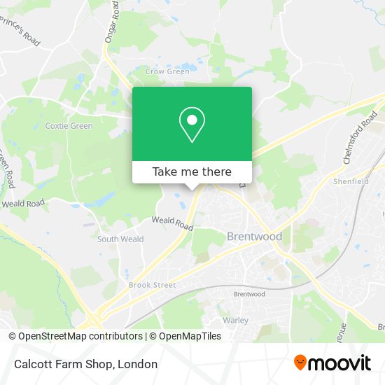 Calcott Farm Shop map