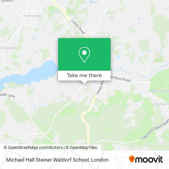 Michael Hall Steiner Waldorf School map