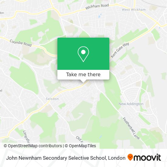 John Newnham Secondary Selective School map