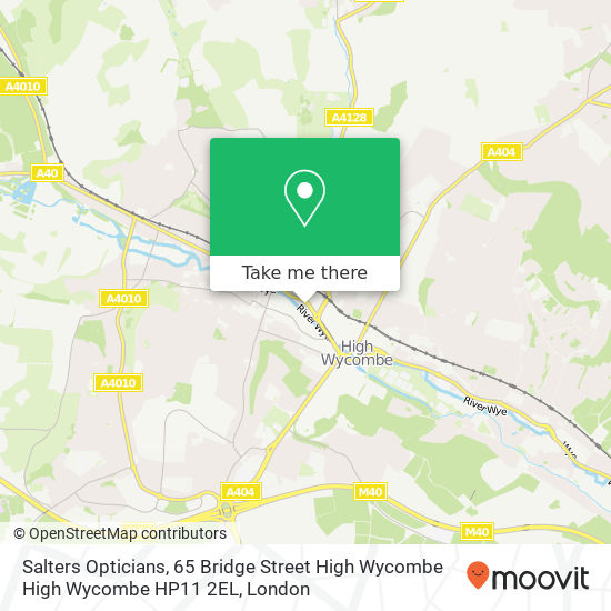 Salters Opticians, 65 Bridge Street High Wycombe High Wycombe HP11 2EL map