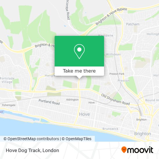 Hove Dog Track map
